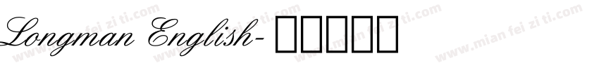 Longman English字体转换